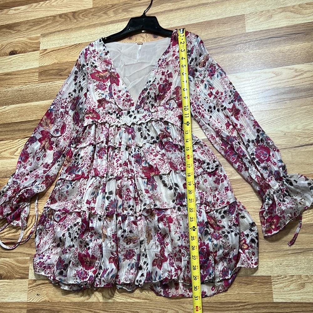 Free People Closer To The Heart Tiered Floral Dress Size XS - Picture 5 of 16